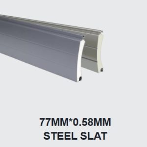 Čelična lamela 77 mm × 0,58 mm sa PVC oblogom